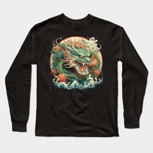 Emerald Dragon Long Sleeve T-Shirt